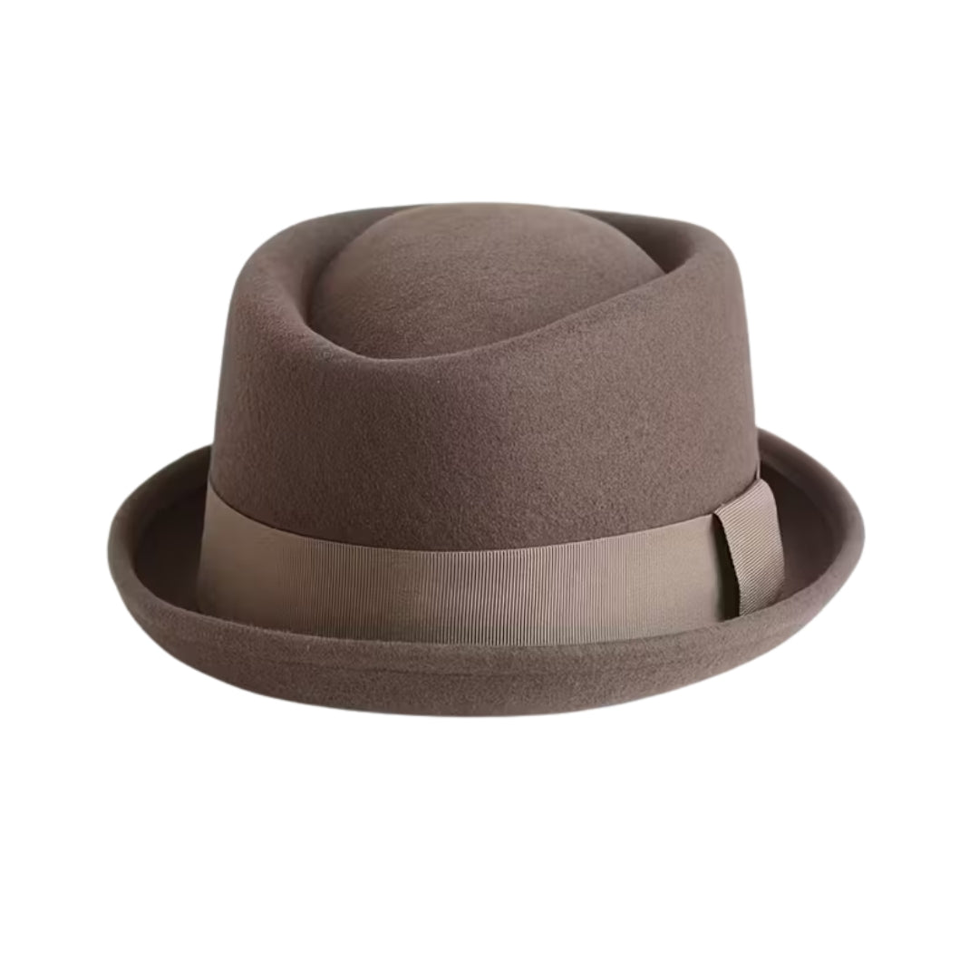 Chapeau de jazz en feutre de laine pour homme – Style Panama élégant et chaud – Accessoire d’automne et hiver