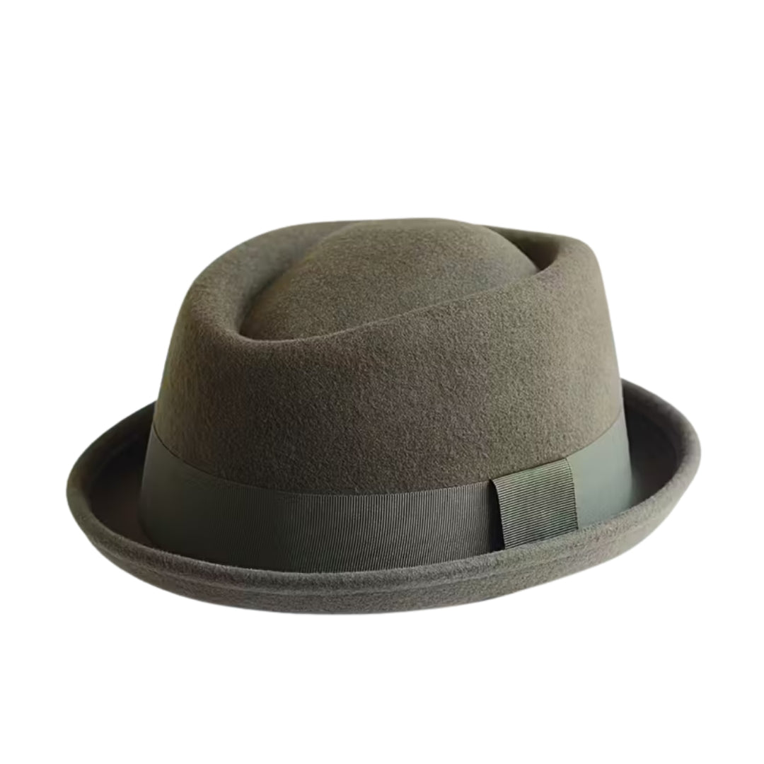 Chapeau de jazz en feutre de laine pour homme – Style Panama élégant et chaud – Accessoire d’automne et hiver