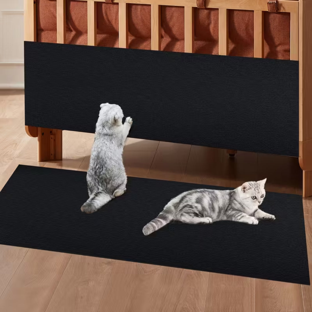 Tapis à griffer pour chats autocollant – protège canapé chat en feutre résistant, protection mur et meuble, 30×100 cm