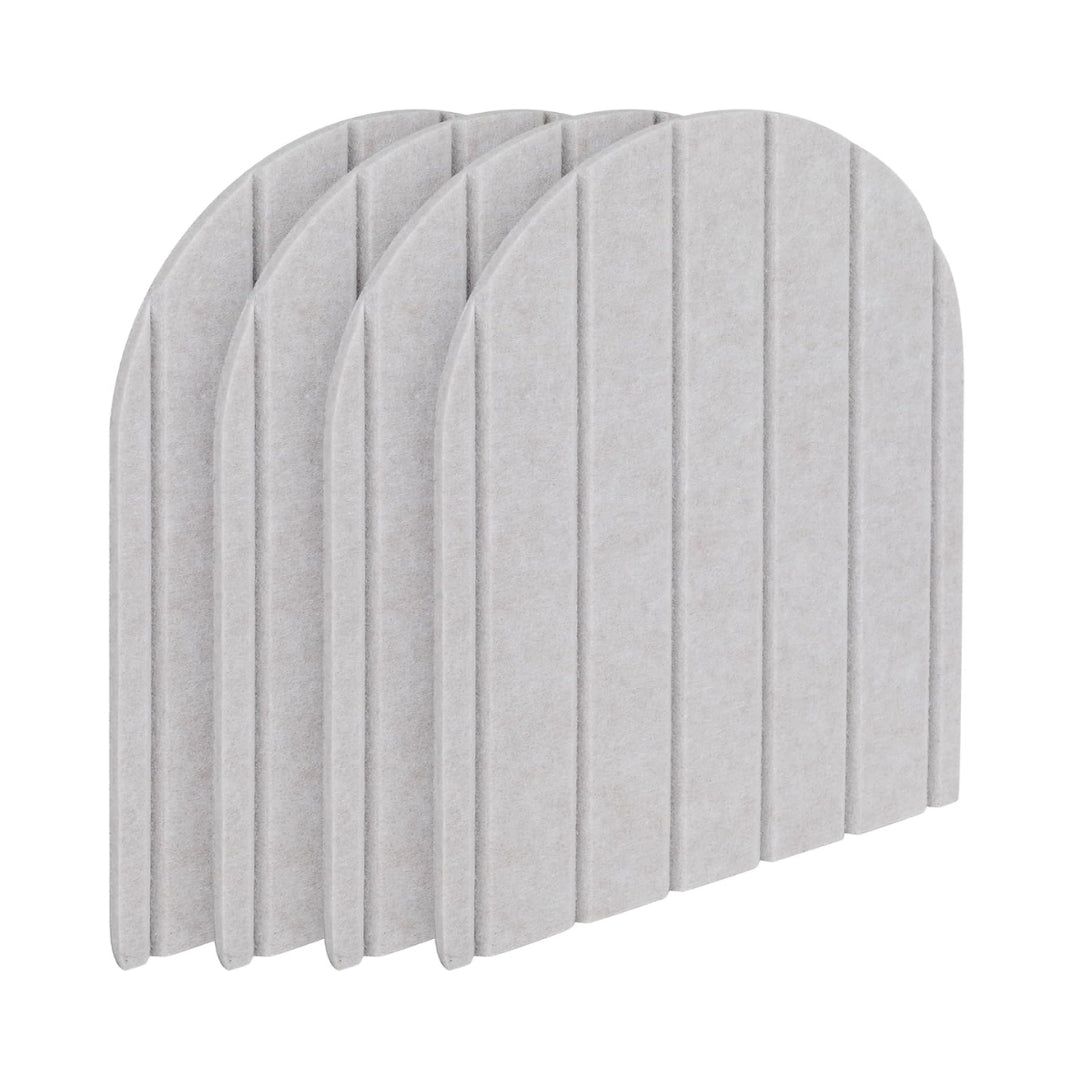 Lot de 4 panneaux muraux en feutre 3D autocollants – 43 x 32 cm – Carreaux anti-collision décoratifs pour maison, école et bureau