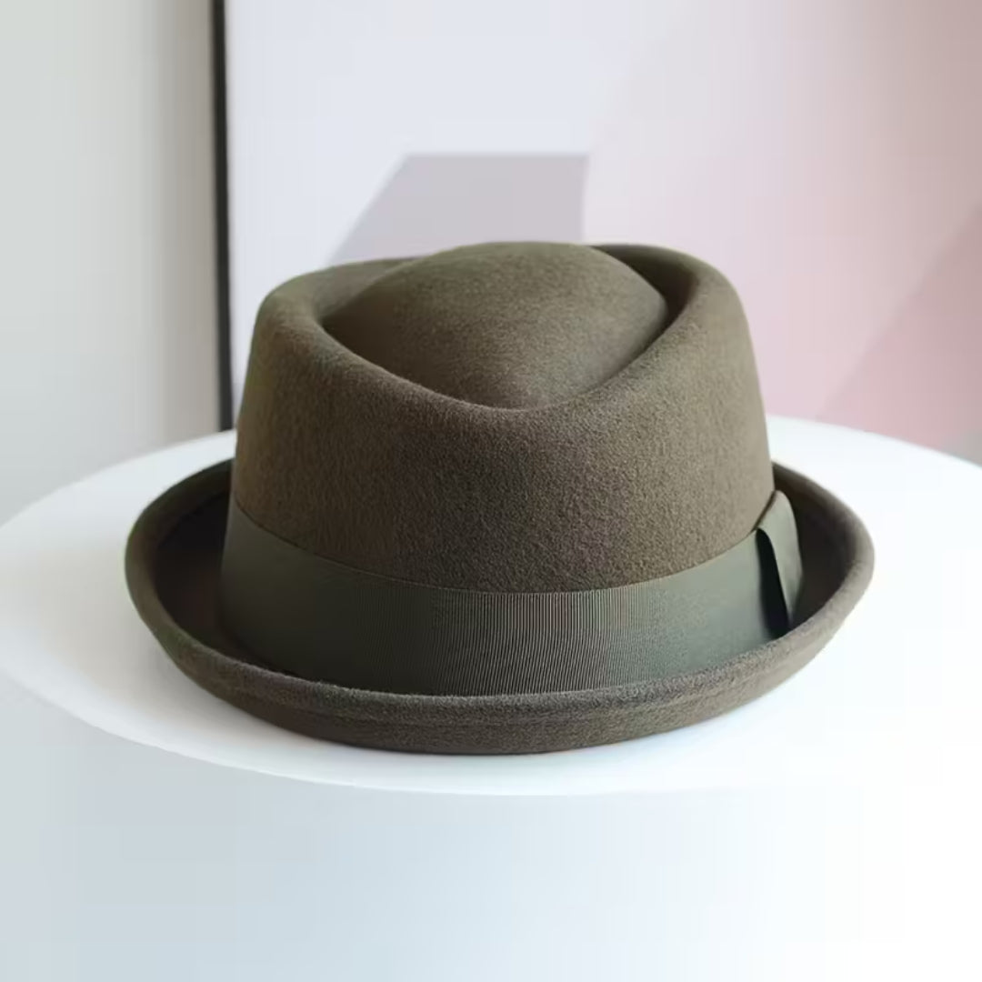 Chapeau de jazz en feutre de laine pour homme – Style Panama élégant et chaud – Accessoire d’automne et hiver