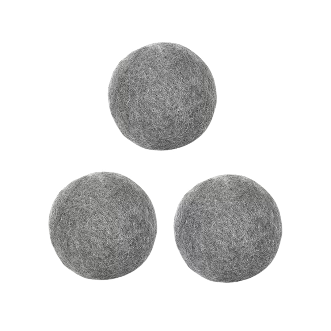 Boules de séchage en laine réutilisables – anti-statiques et adoucissantes pour machine à laver, lot de 3 ou 6 pièces