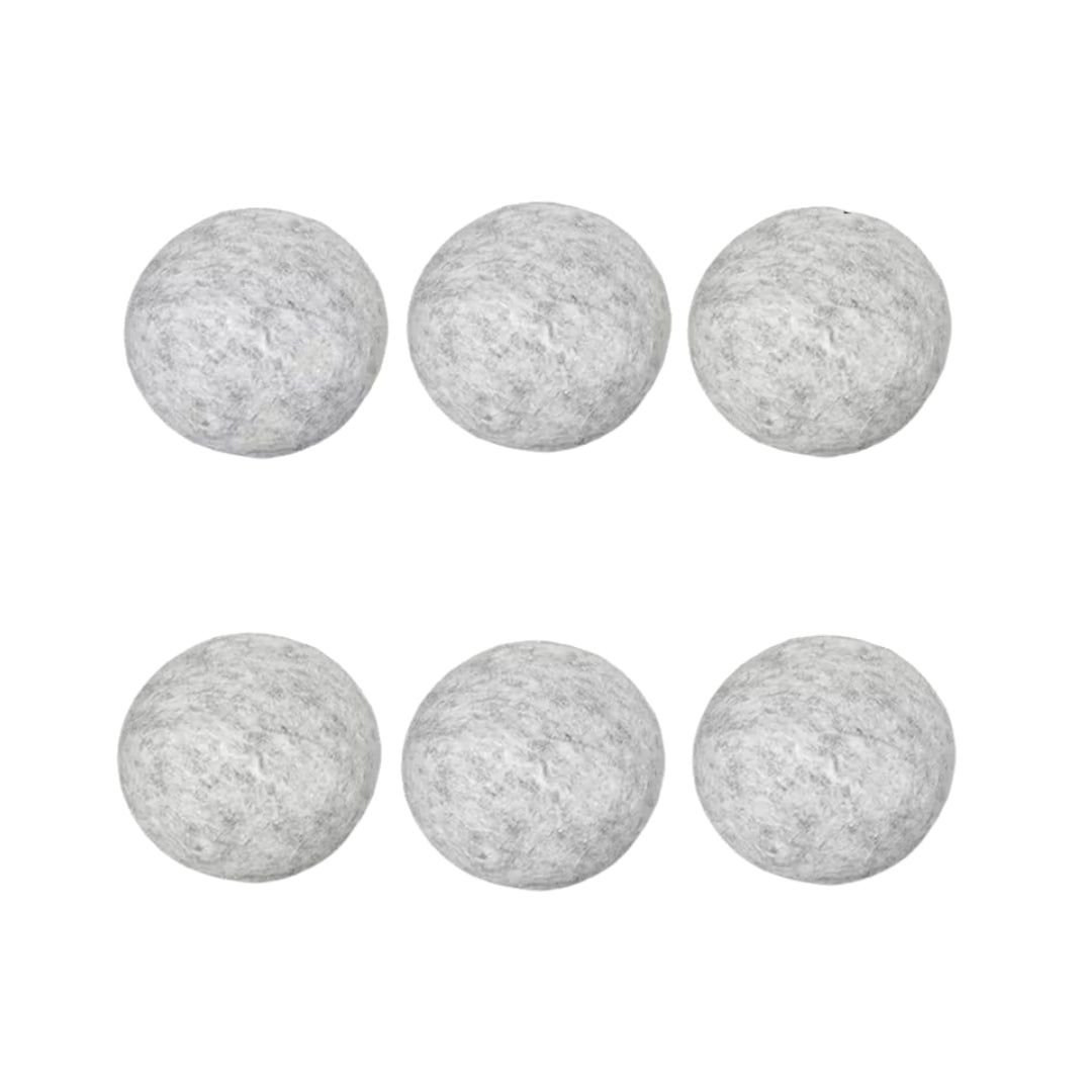 Boules de séchage en laine réutilisables – anti-statiques et adoucissantes pour machine à laver, lot de 3 ou 6 pièces