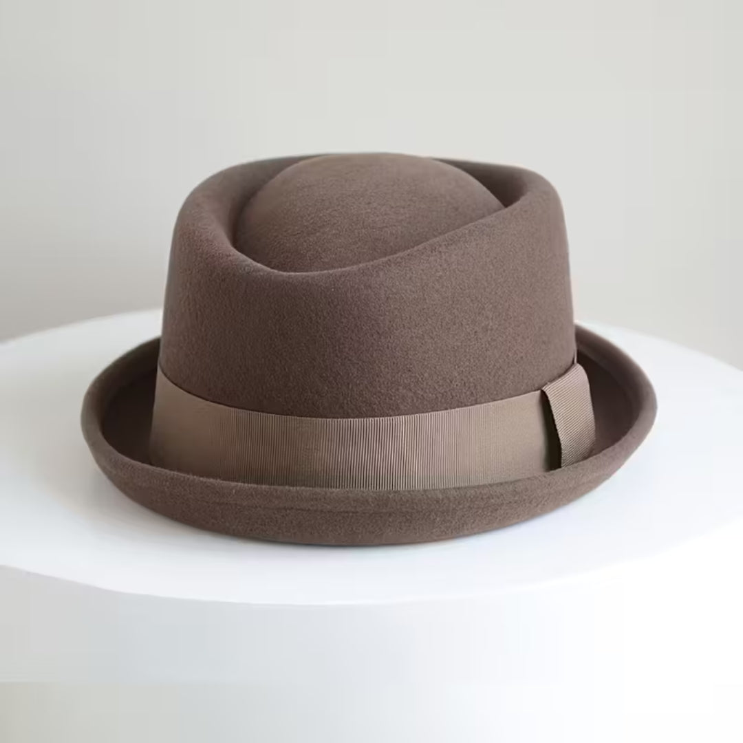 Chapeau de jazz en feutre de laine pour homme – Style Panama élégant et chaud – Accessoire d’automne et hiver