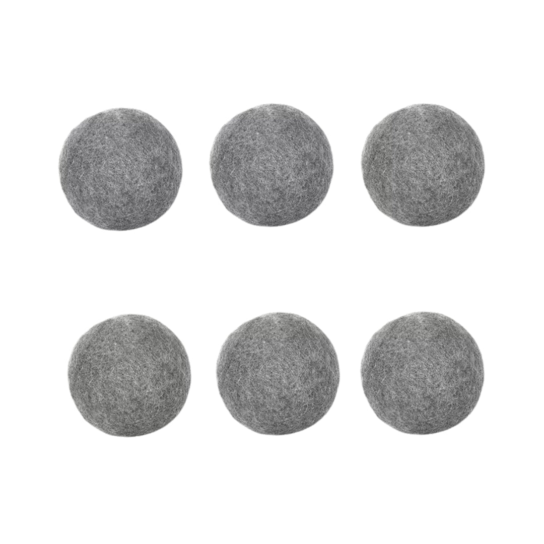 Boules de séchage en laine réutilisables – anti-statiques et adoucissantes pour machine à laver, lot de 3 ou 6 pièces