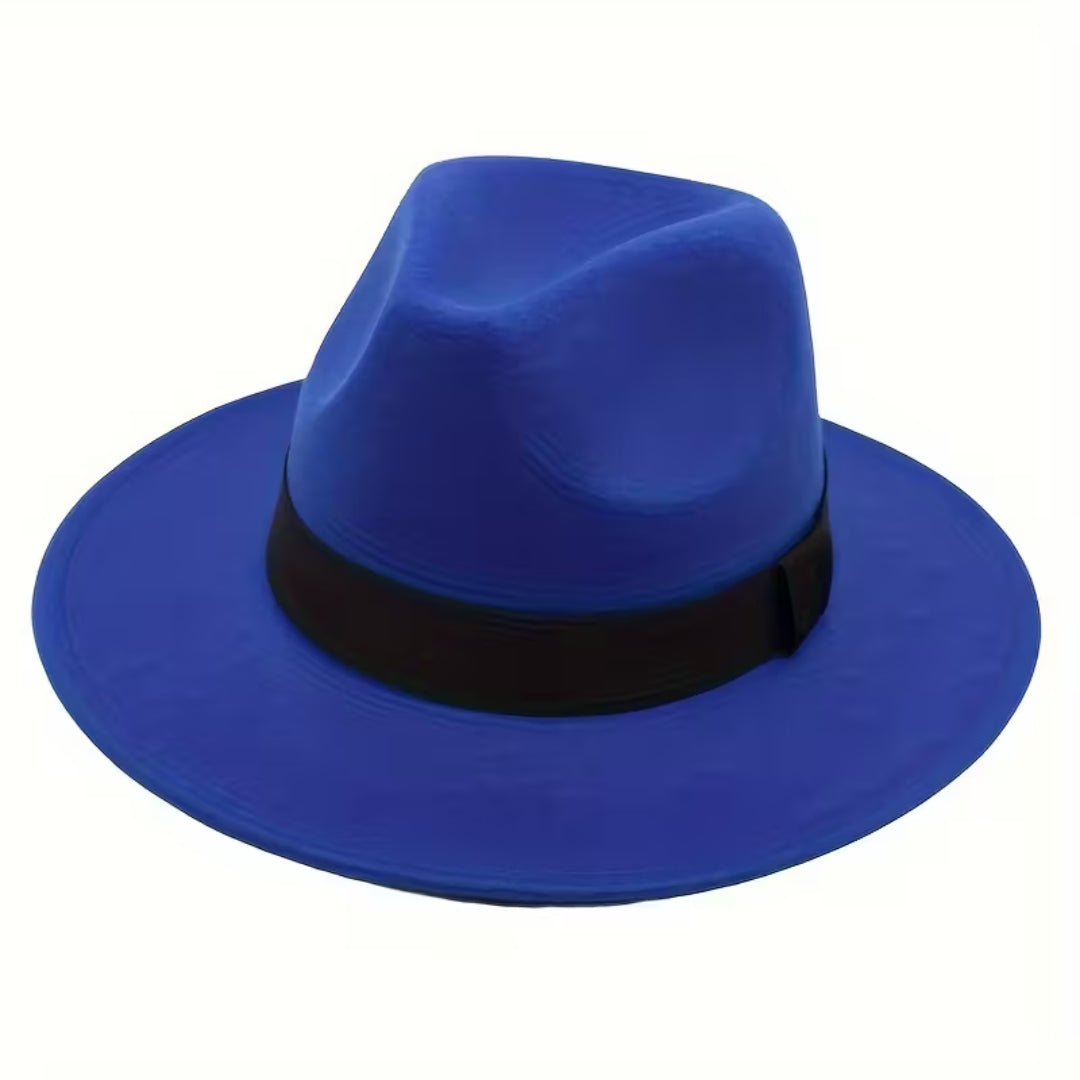 Chapeau fedora homme femme – chapeau en feutre élégant avec ruban, style classique pour automne et hiver, taille unique adulte