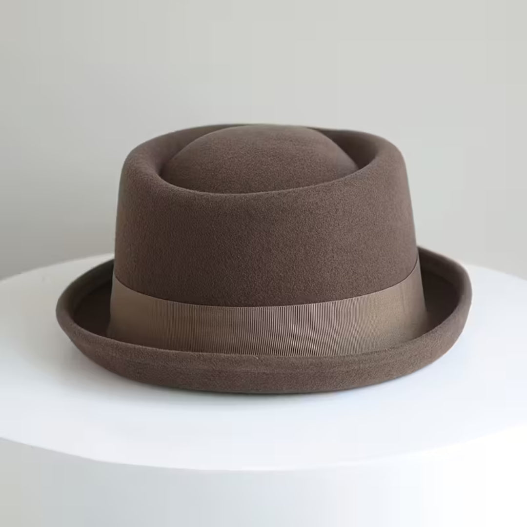 Chapeau de jazz en feutre de laine pour homme – Style Panama élégant et chaud – Accessoire d’automne et hiver