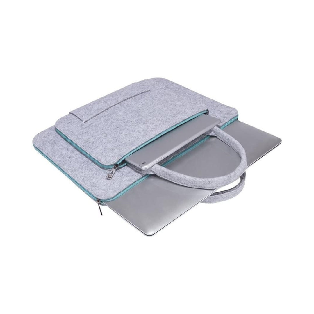 Housse en feutre pour ordinateur portable 11-11,6 pouces avec poignée et pochette avant
