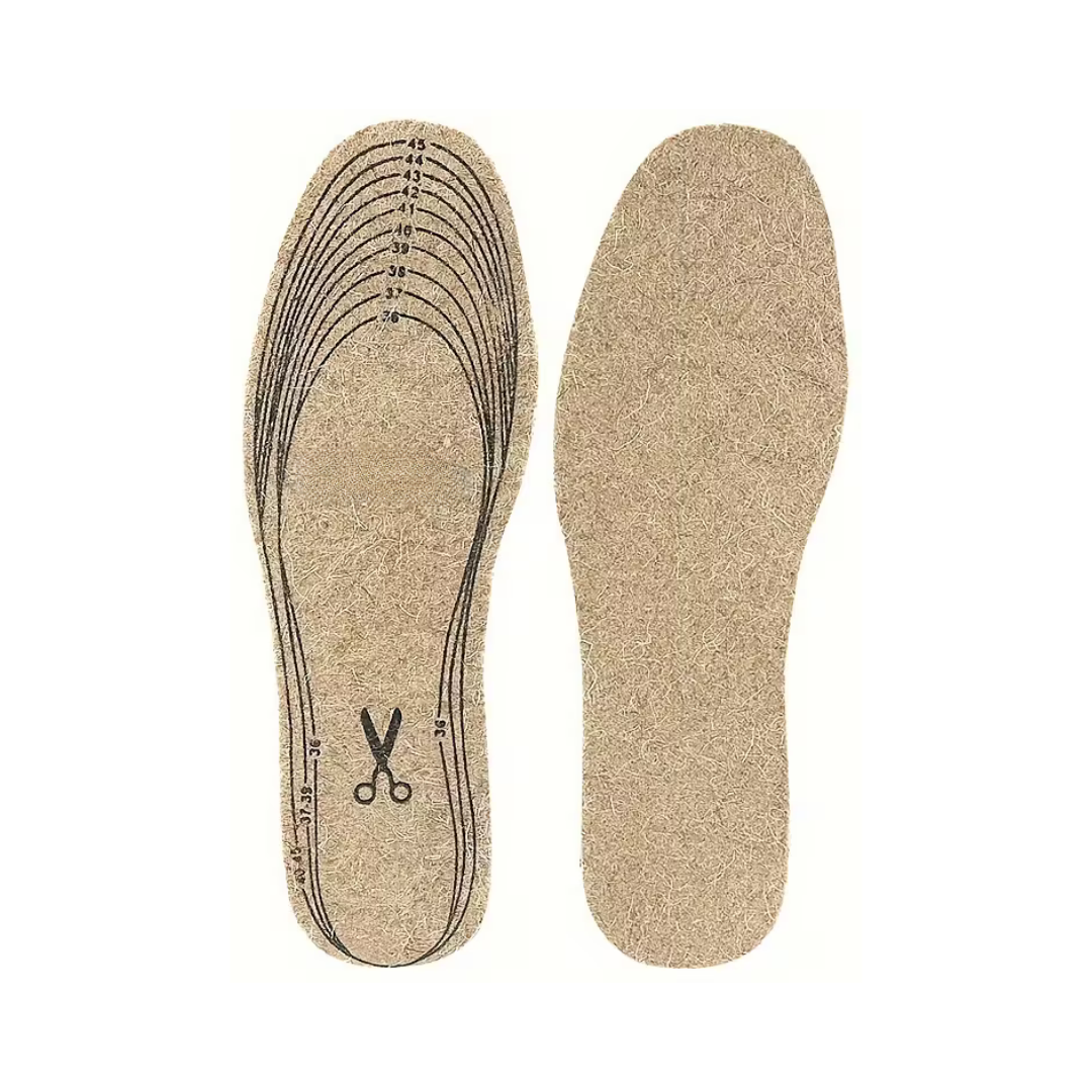 Semelles en feutre de laine épais – inserts confortables et découpables pour chaussures, lavables à la main