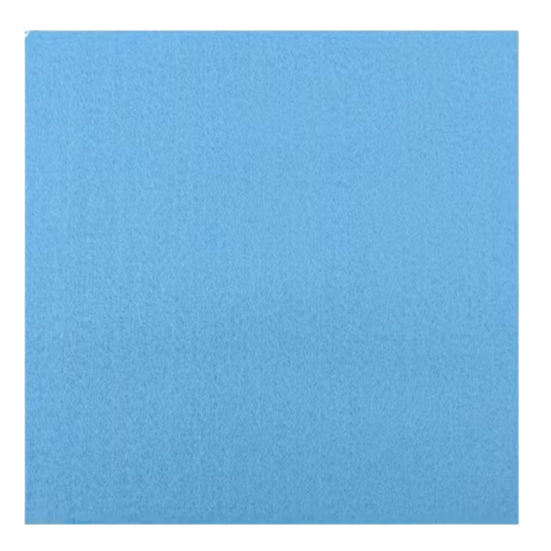 Tissu feutre polyester non tissé 1,5 mm – tissu feutrine et feutrine tissu en carrés 45 x 45 cm pour couture et DIY