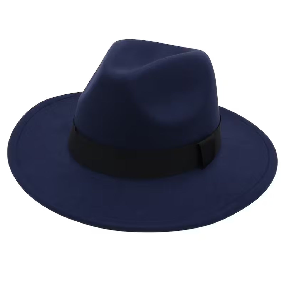 Chapeau fedora homme femme – chapeau en feutre élégant avec ruban, style classique pour automne et hiver, taille unique adulte