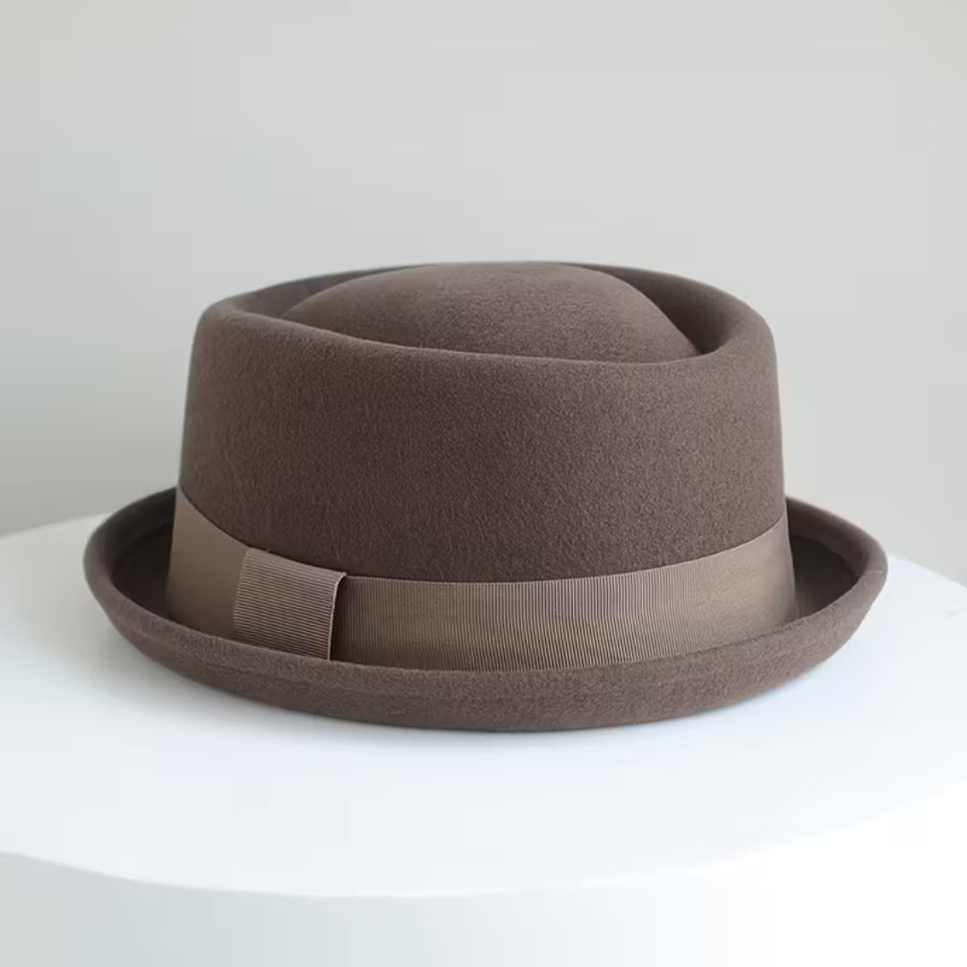 Chapeau de jazz en feutre de laine pour homme – Style Panama élégant et chaud – Accessoire d’automne et hiver