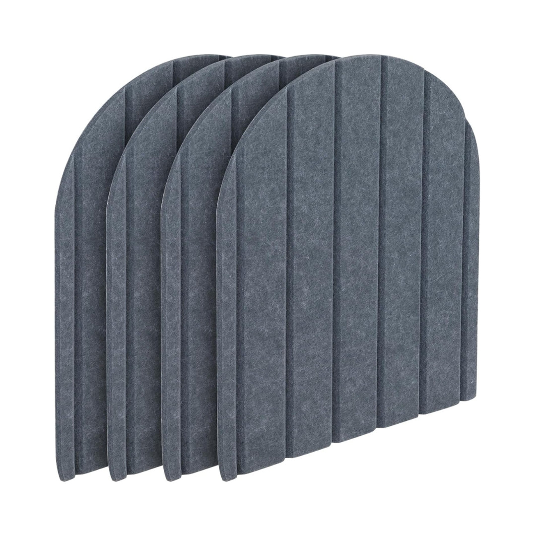 Lot de 4 panneaux muraux en feutre 3D autocollants – 43 x 32 cm – Carreaux anti-collision décoratifs pour maison, école et bureau