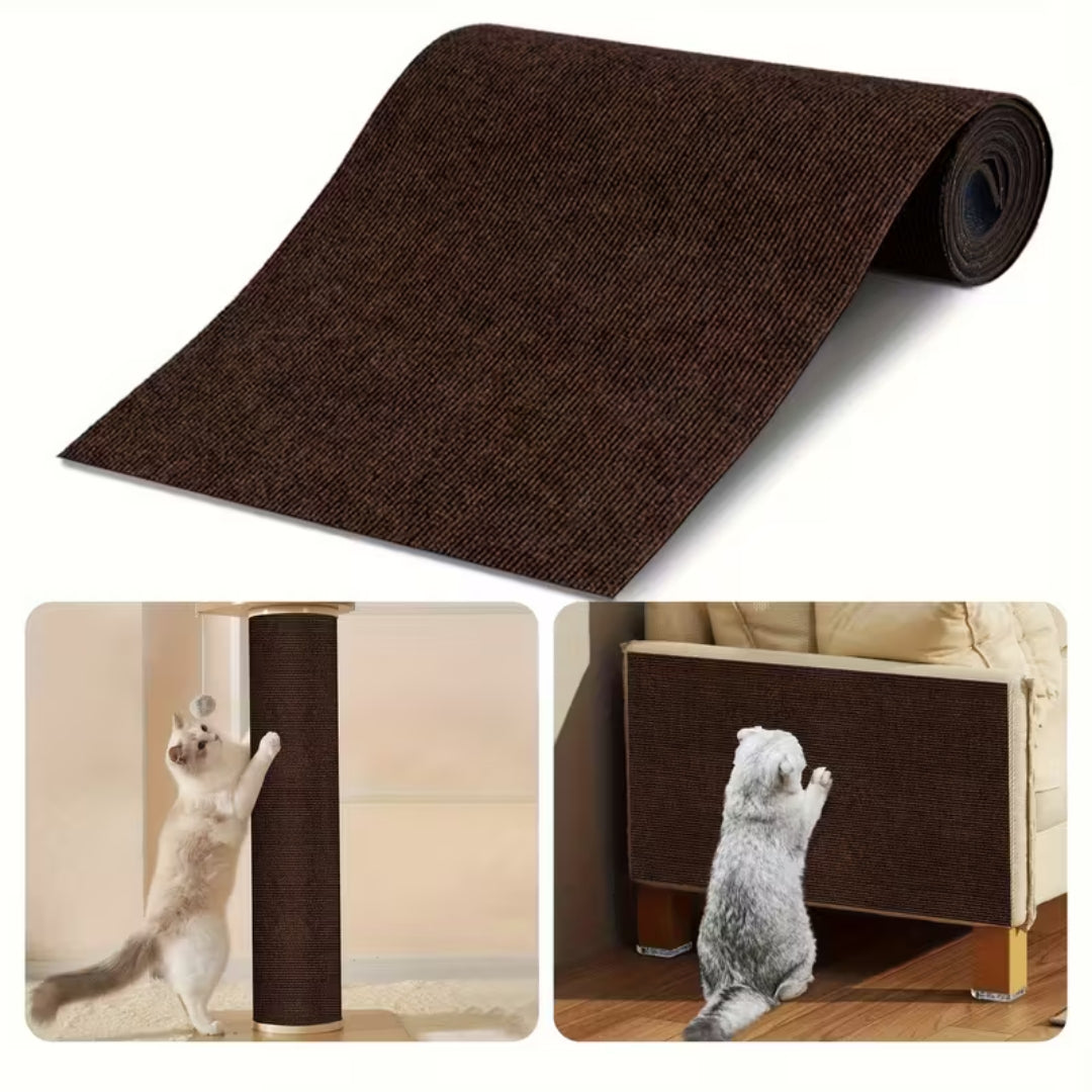 Tapis à griffer pour chats autocollant – protège canapé chat en feutre résistant, protection mur et meuble, 30×100 cm