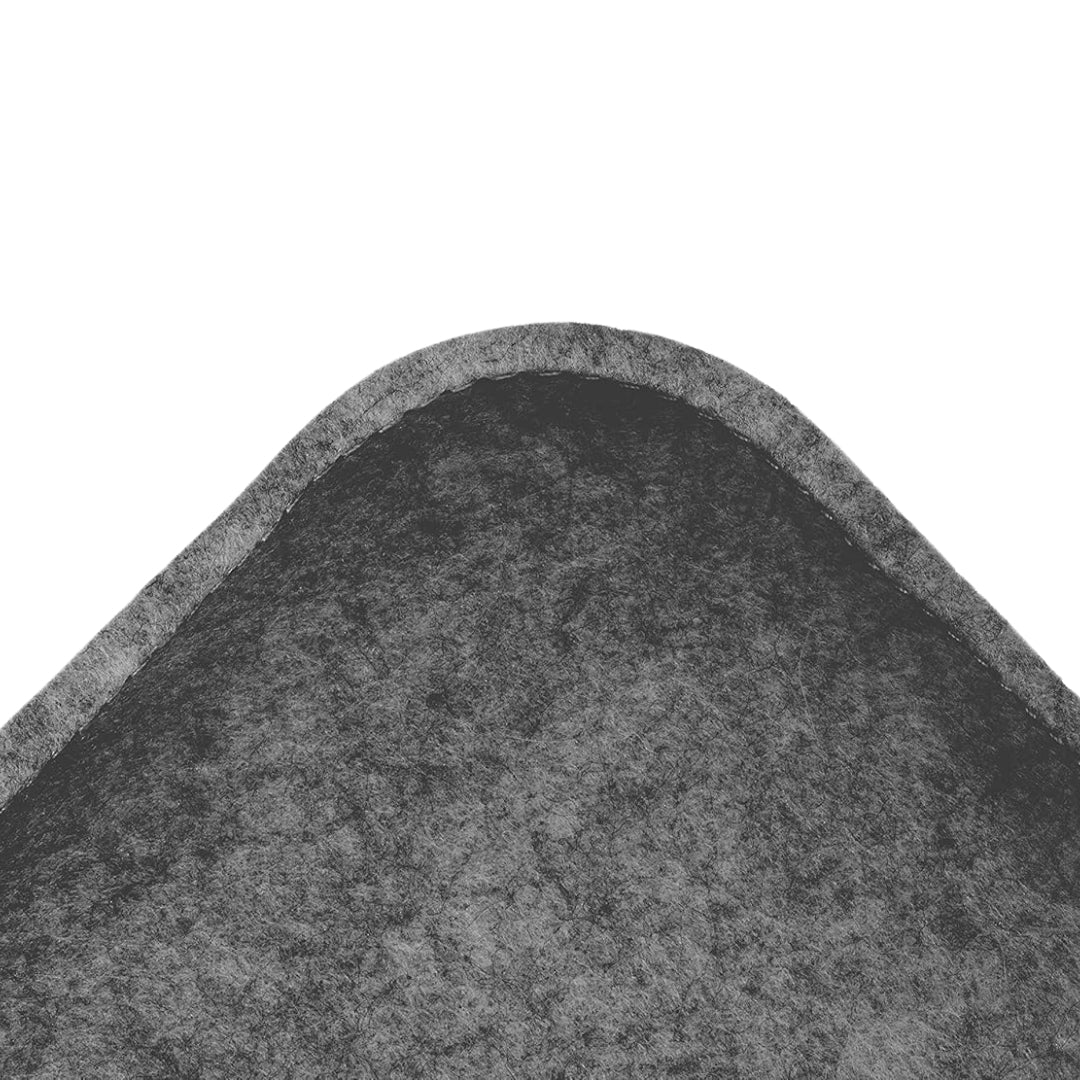 Lot de 4 coussins d’assise carrés en feutre antidérapants – 34,5 x 34,5 x 2,4 cm – Gris clair, gris foncé – Confort durable