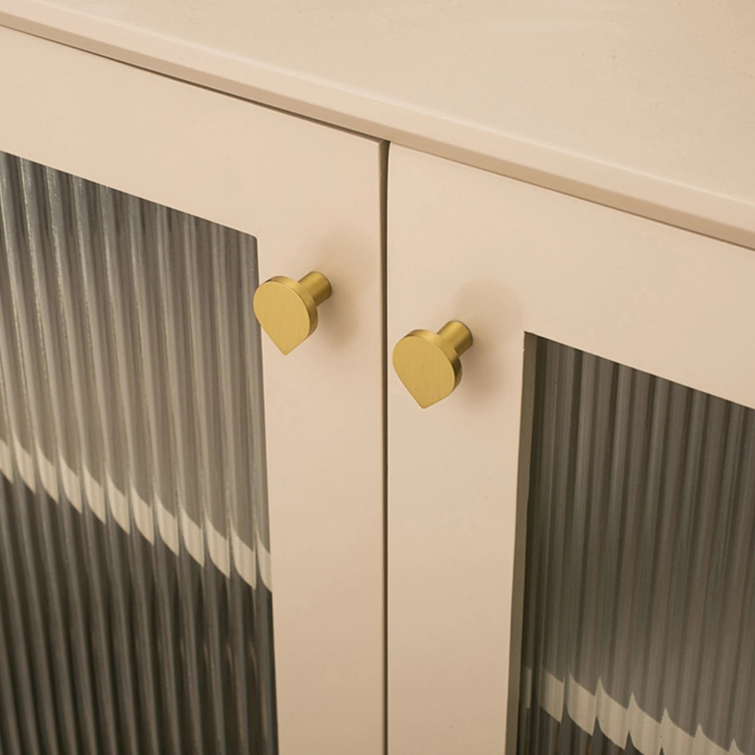 Poignée de meuble ultra plate en laiton finition or brossé – plusieurs tailles disponibles