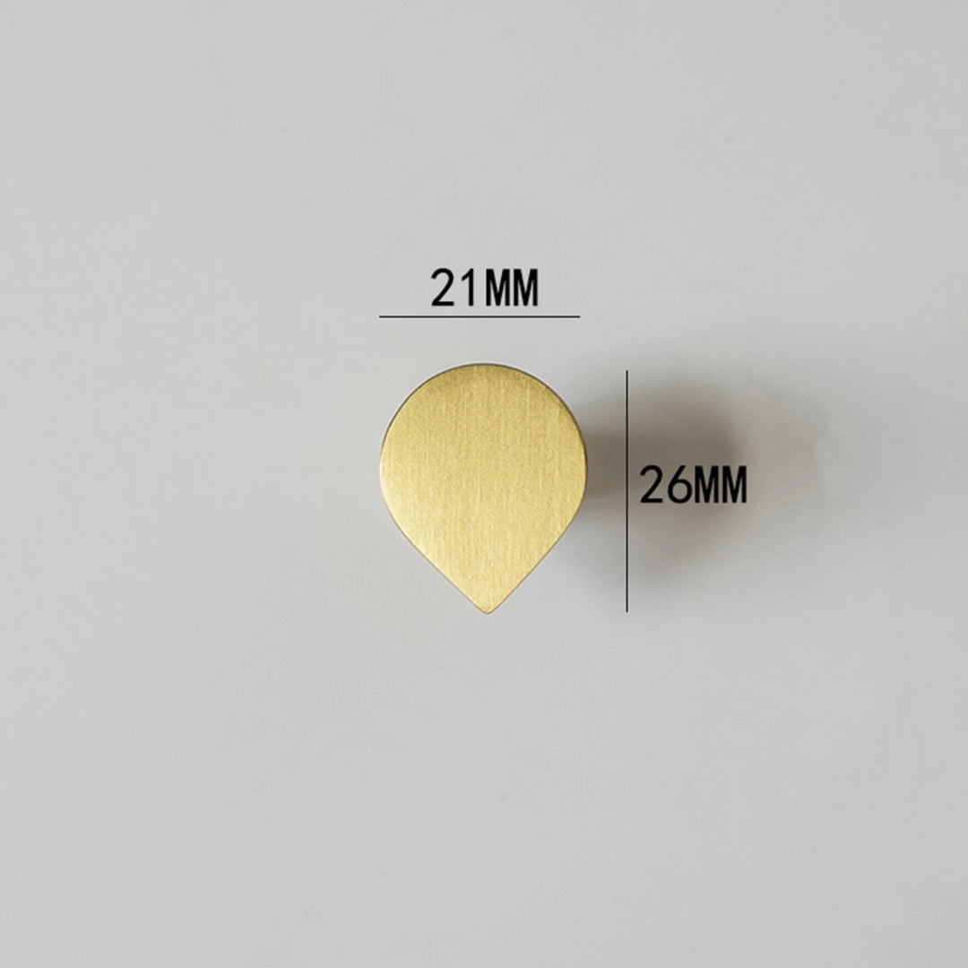 Poignée de meuble ultra plate en laiton finition or brossé – plusieurs tailles disponibles