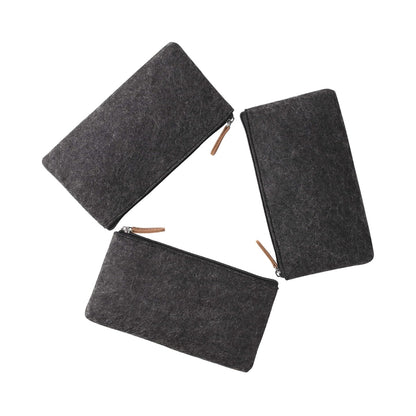 Paris Life trousse en feutre noir – Lot de 3