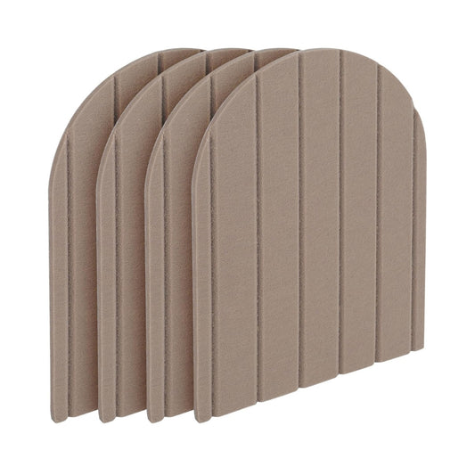 Lot de 4 panneaux muraux en feutre 3D autocollants – 43 x 32 cm – Carreaux anti-collision décoratifs pour maison, école et bureau