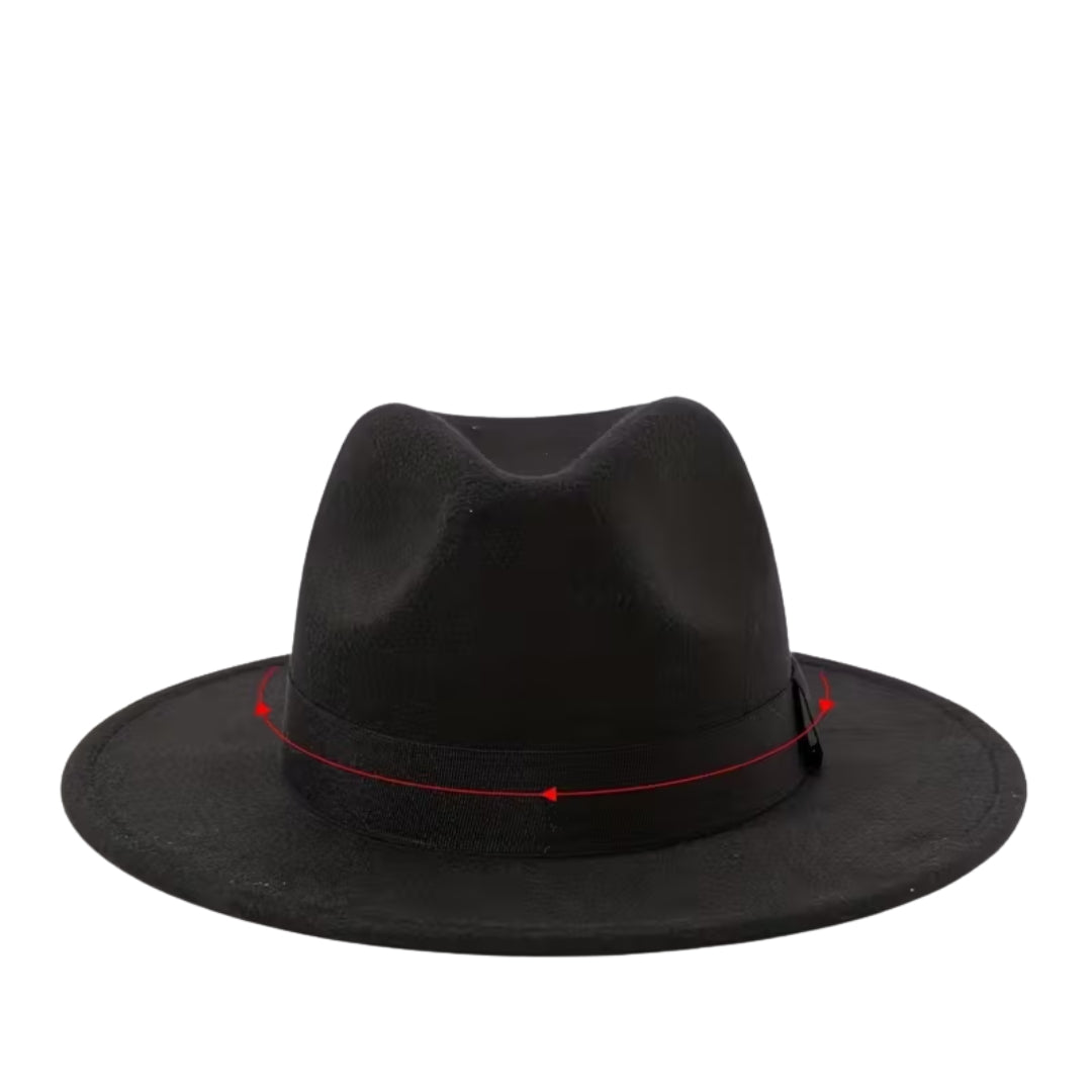 Chapeau fedora homme femme – chapeau en feutre élégant avec ruban, style classique pour automne et hiver, taille unique adulte
