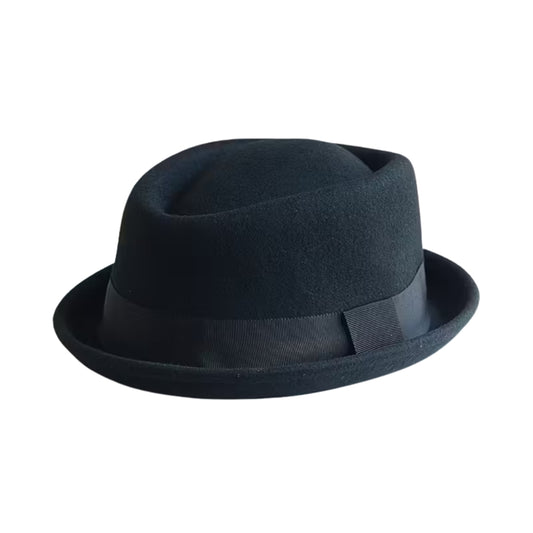 Chapeau de jazz en feutre de laine pour homme – Style Panama élégant et chaud – Accessoire d’automne et hiver