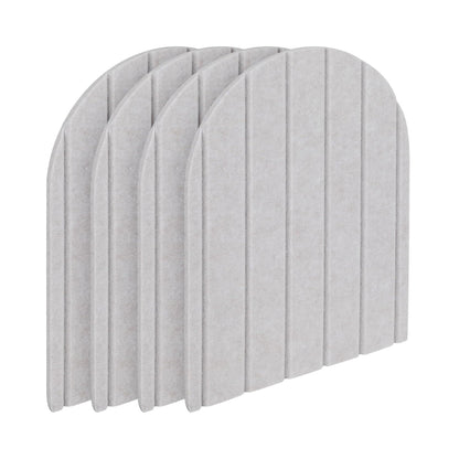 Lot de 4 panneaux muraux en feutre 3D autocollants – 43 x 32 cm – Carreaux anti-collision décoratifs pour maison, école et bureau