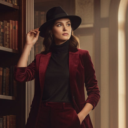 Chapeau fedora homme femme – chapeau en feutre élégant avec ruban, style classique pour automne et hiver, taille unique adulte