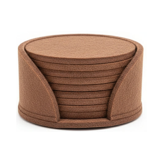 Lot de 10 sous-verres ronds en feutre – 10 cm – Protège-table résistant à la chaleur pour tasses et boissons – Plusieurs couleurs