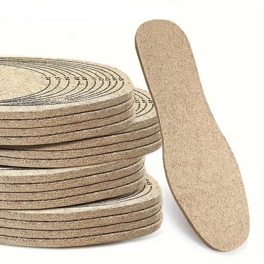 Semelles en feutre de laine épais – inserts confortables et découpables pour chaussures, lavables à la main