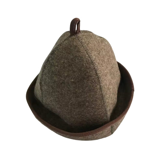 Bonnet de sauna en feutre de laine – Épaisseur 3 mm – Couvre-chef anti-chaleur unisexe pour sauna et hammam