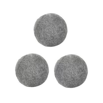 Boules de séchage en laine réutilisables – anti-statiques et adoucissantes pour machine à laver, lot de 3 ou 6 pièces