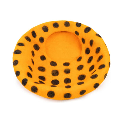 Grotte pour chat en laine mérinos écologique – Niche Lit douillet pliable en feutre naturelle – Maison couverte pour chat d’intérieur