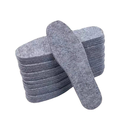 Semelles intérieures thermiques en feutre de laine – lot de 5 paires – chaleur et confort hiver