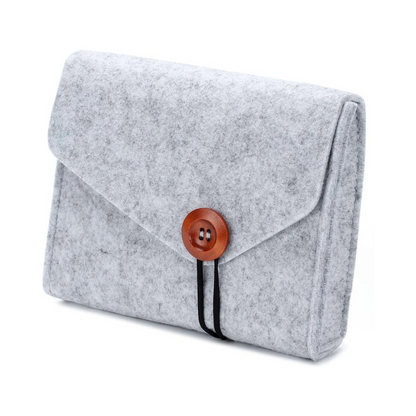 Pochette de rangement en feutre pour accessoires électroniques – Souris, câbles, disque dur, batterie externe