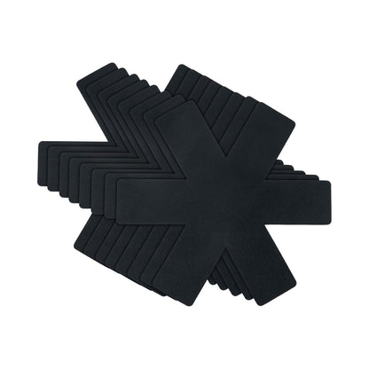 Lot de 8 protège-poêles en feutre – 38 cm – Séparateurs de casseroles et ustensiles de cuisine anti-rayures – Noir