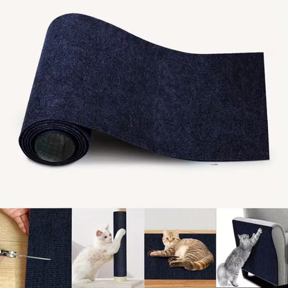 Tapis à griffer pour chats autocollant – protège canapé chat en feutre résistant, protection mur et meuble, 30×100 cm