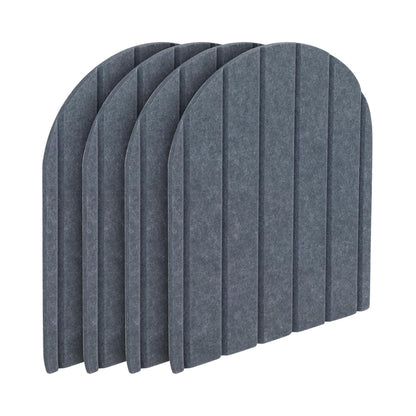 Lot de 4 panneaux muraux en feutre 3D autocollants – 43 x 32 cm – Carreaux anti-collision décoratifs pour maison, école et bureau