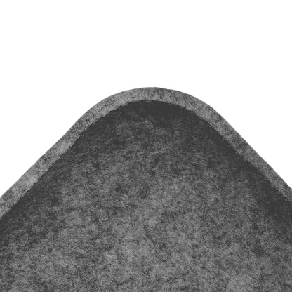 Lot de 4 coussins d’assise carrés en feutre antidérapants – 34,5 x 34,5 x 2,4 cm – Gris clair, gris foncé – Confort durable