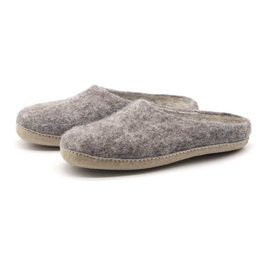 Chaussons en laine mérinos feutrée