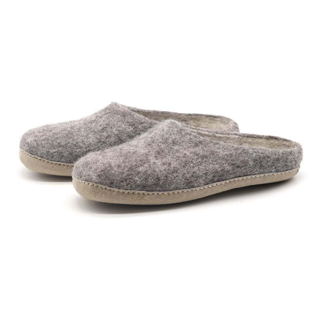 Chaussons en laine mérinos feutrée
