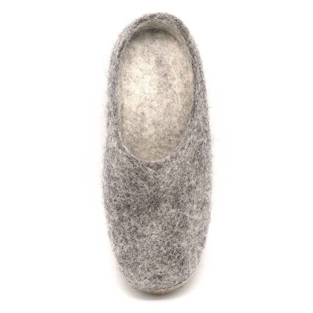 Chaussons en laine mérinos feutrée
